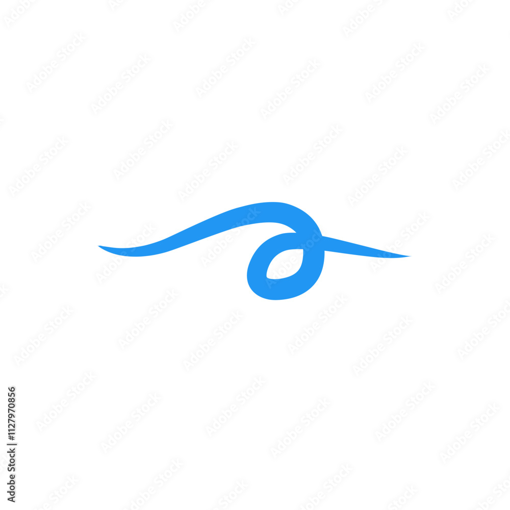 blue swirl swoosh element blue swirl swoosh element