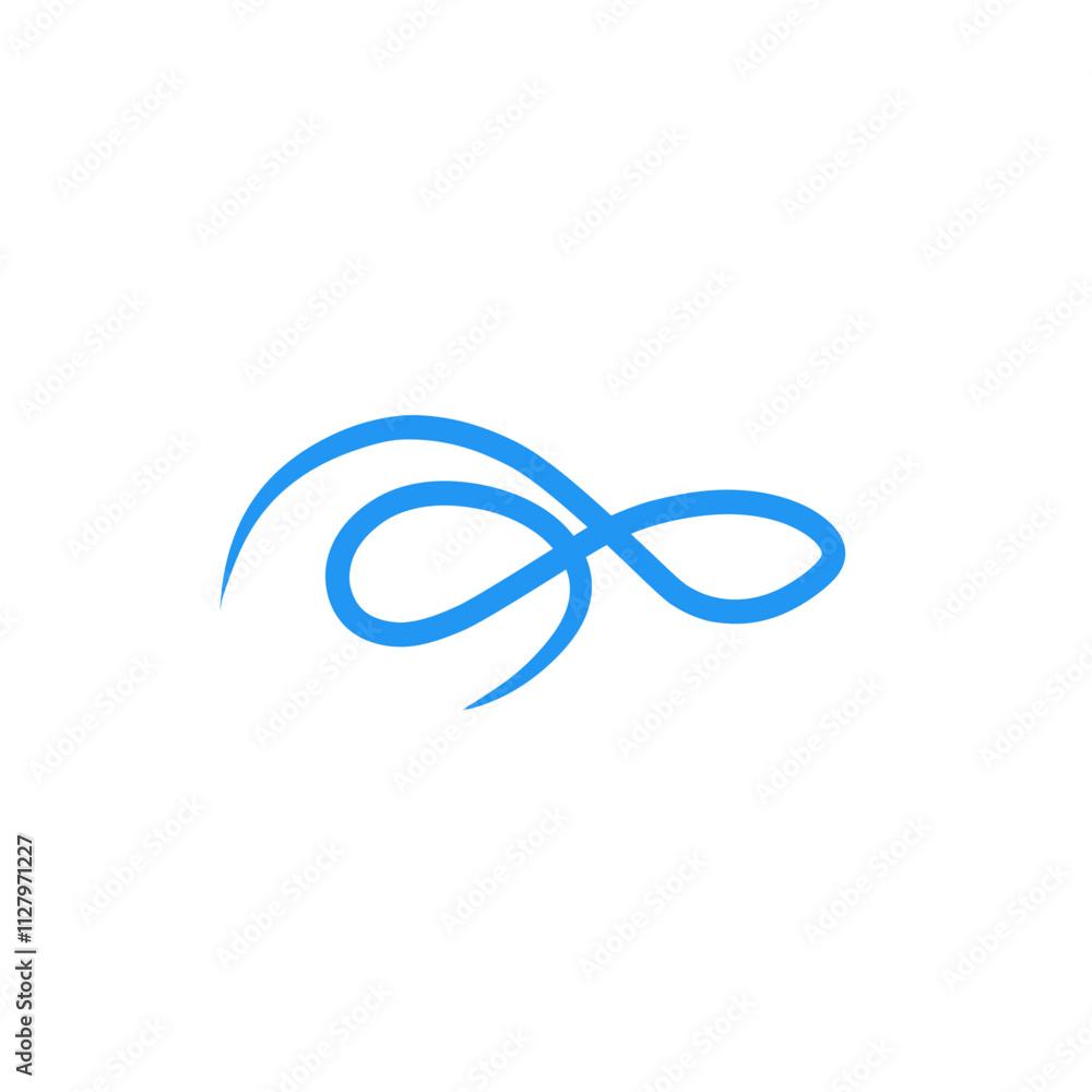blue swirl swoosh element blue swirl swoosh element