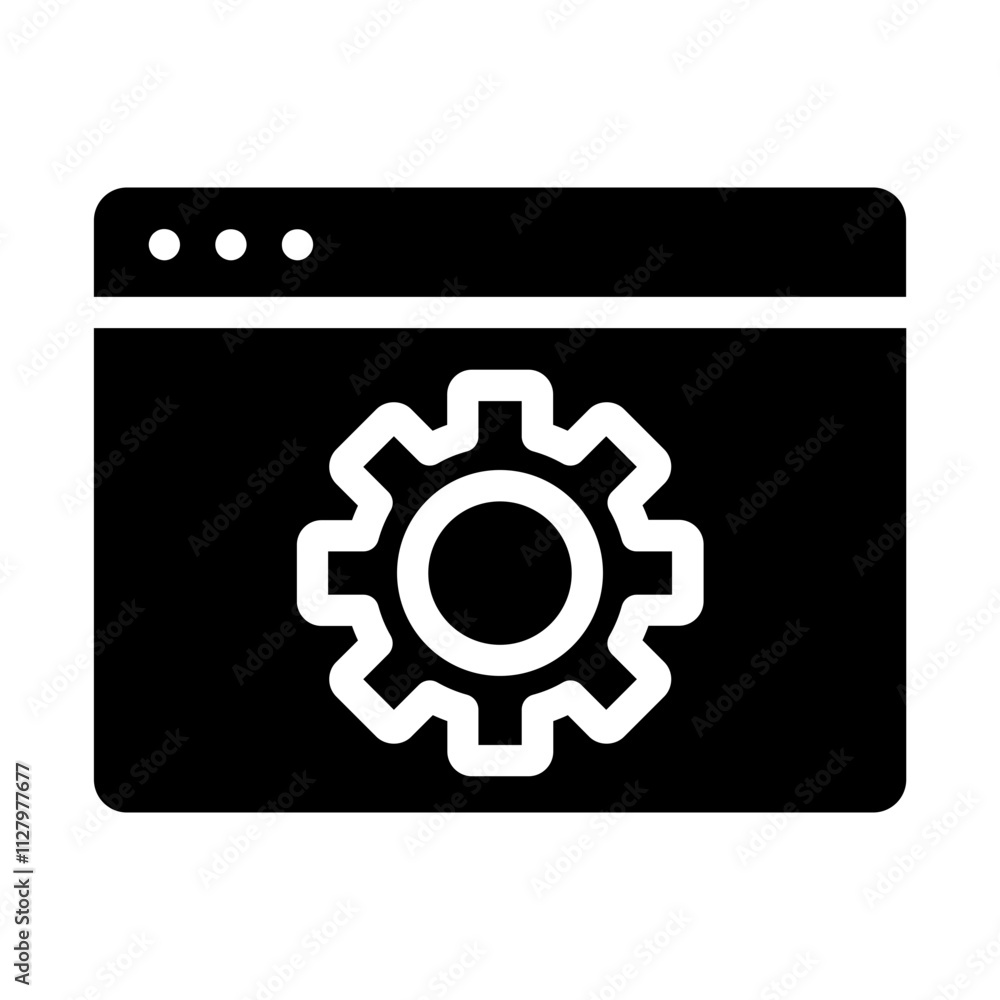Administrator Web Solid Icon Administrator Web Solid Icon