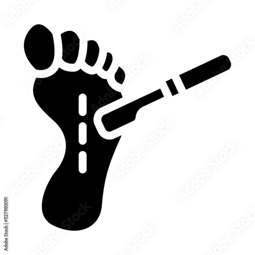 Foot Surgery Solid Icon