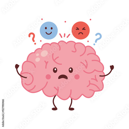 human brain confused with depression