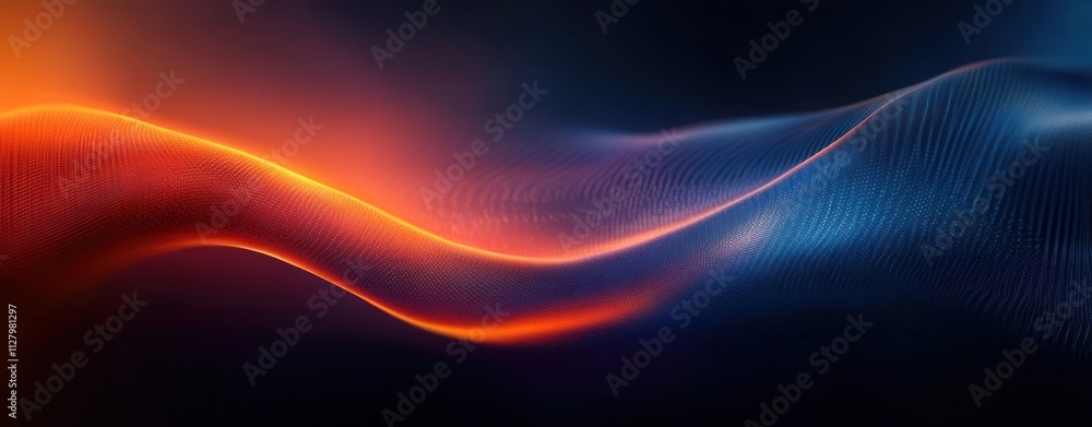 Fototapeta premium Abstract Wave Design Background Smooth Fluid Motion