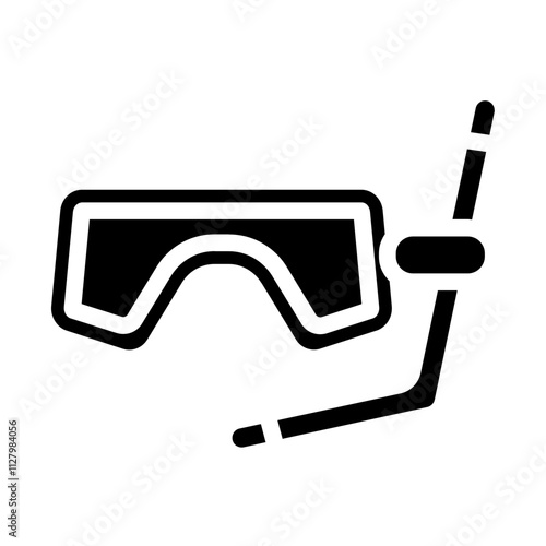 Swimming Goggle Solid Icon