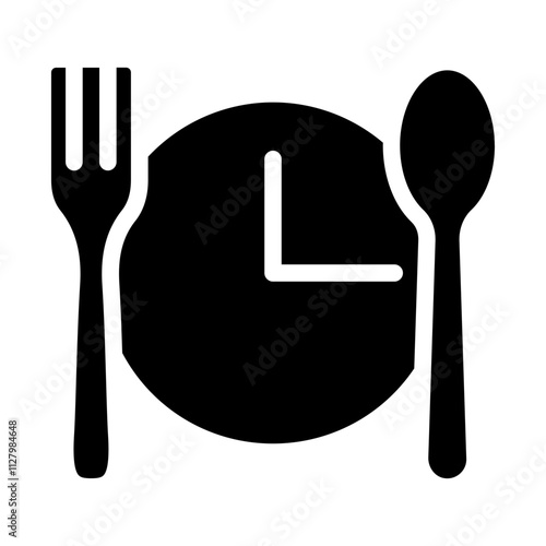 Waiting Eat Solid Icon