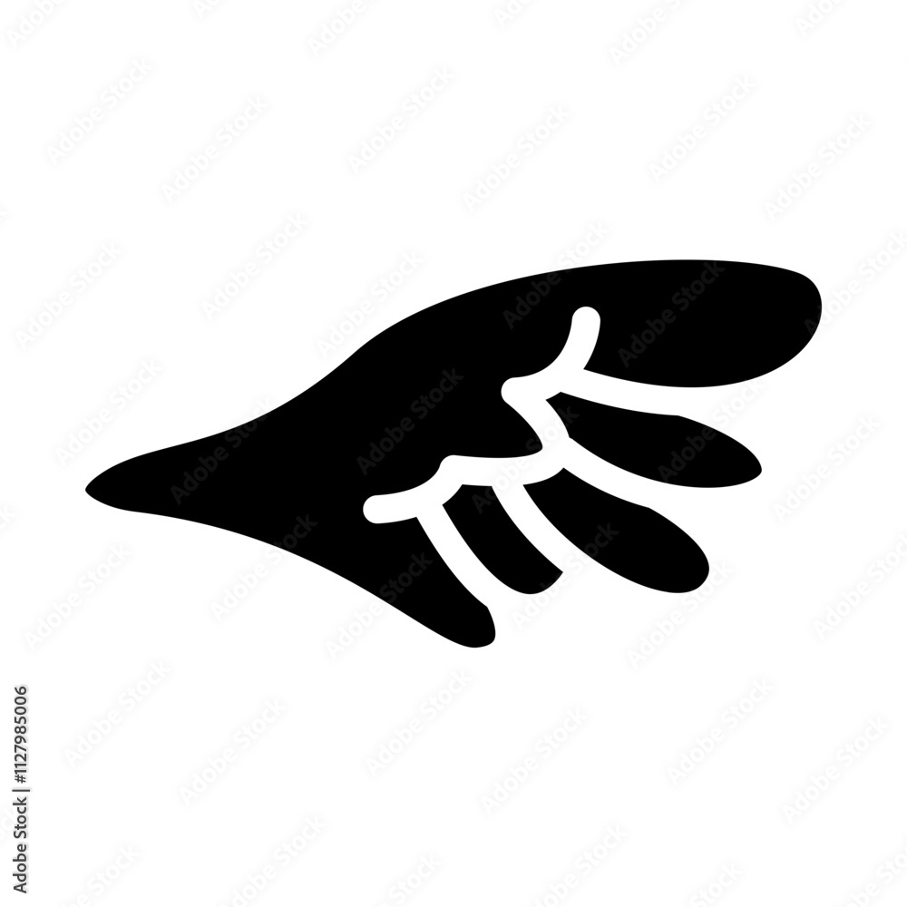 Obraz premium Wings Solid Icon