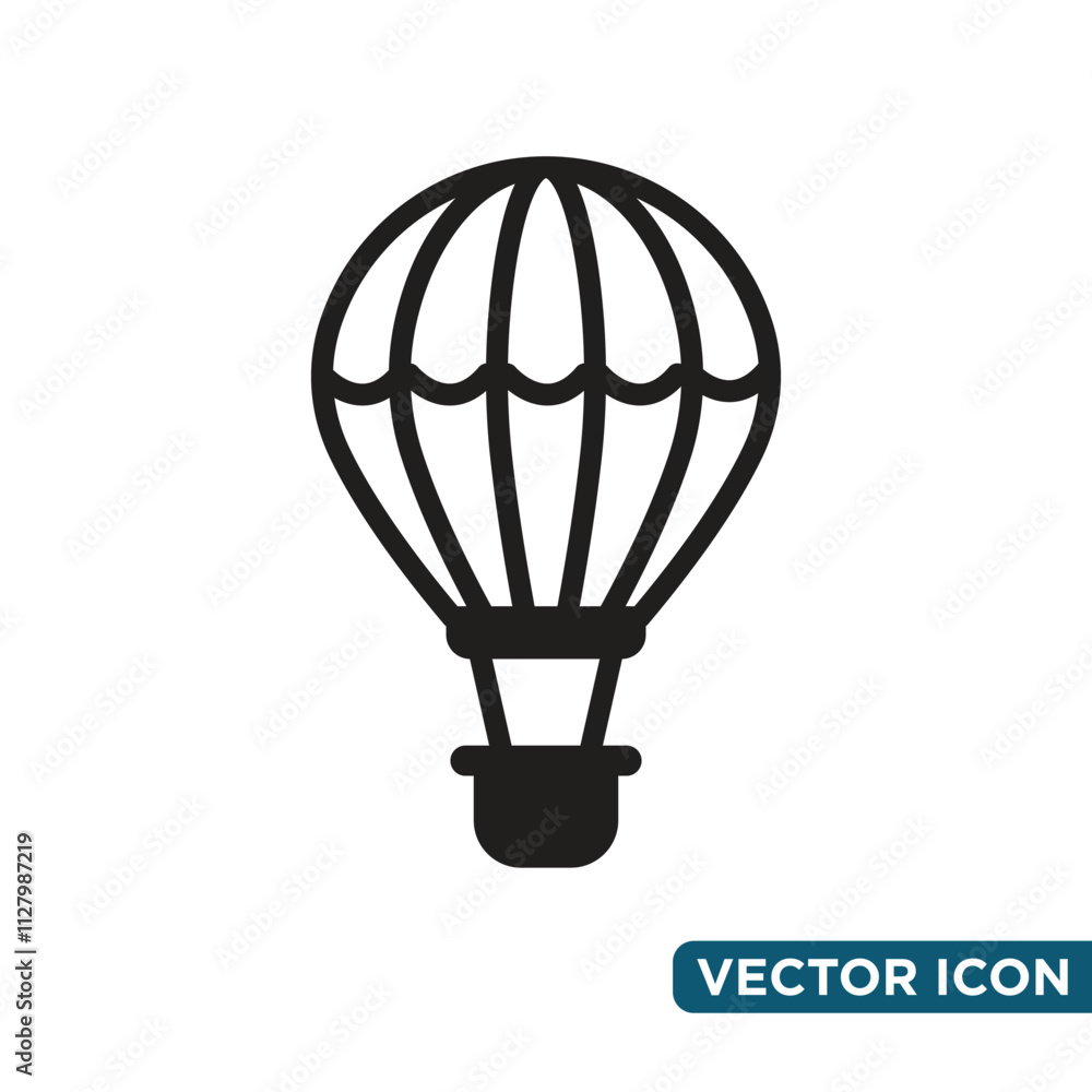 Fototapeta premium Simple Air Ballon Icon Design Template