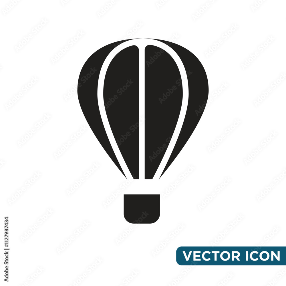 Simple Air Ballon Icon Design Template
