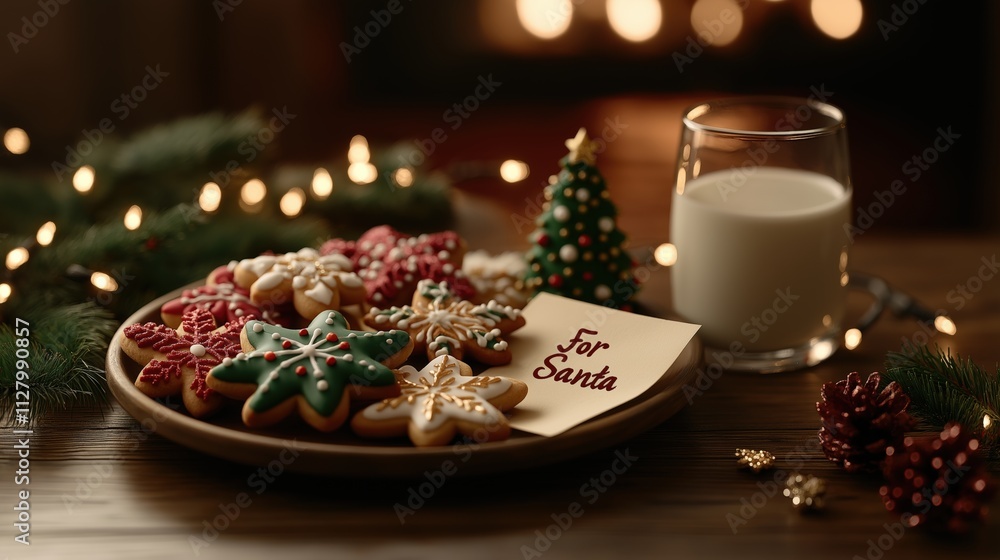 Star-Shaped Cookies for Santa by the Fire Star-Shaped Cookies for Santa by the Fire