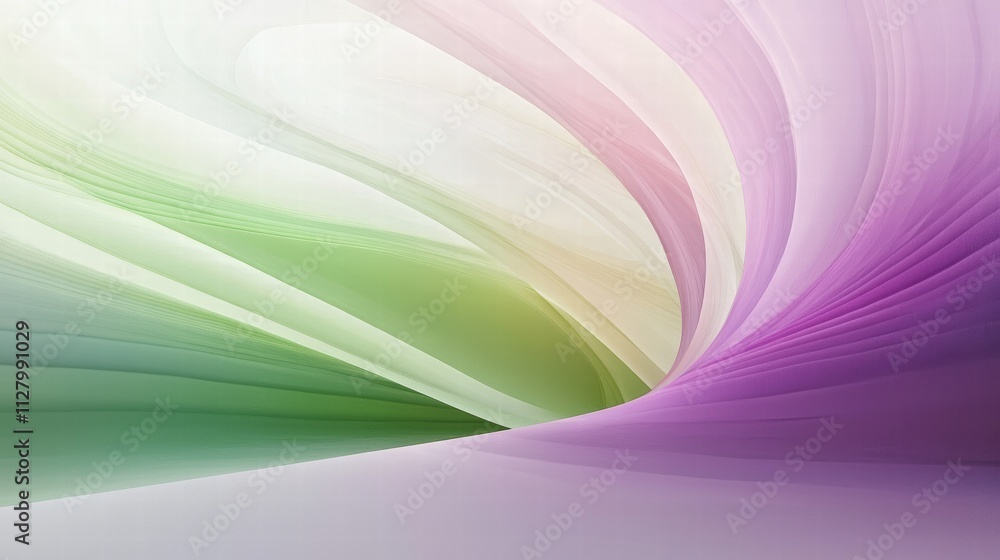 Fototapeta premium Soft Abstract Wave Pattern with Gradient Colors in Pastel Tones
