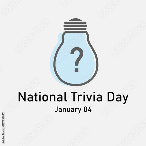 vector graphic of Trivia day good for national Trivia day celebration. flat design. flyer design.flat illustration.