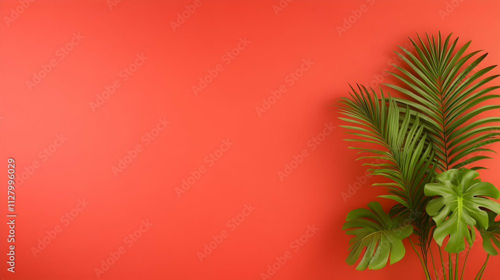 Tropical Leaf Abstract Background Tropical Leaf Abstract Background