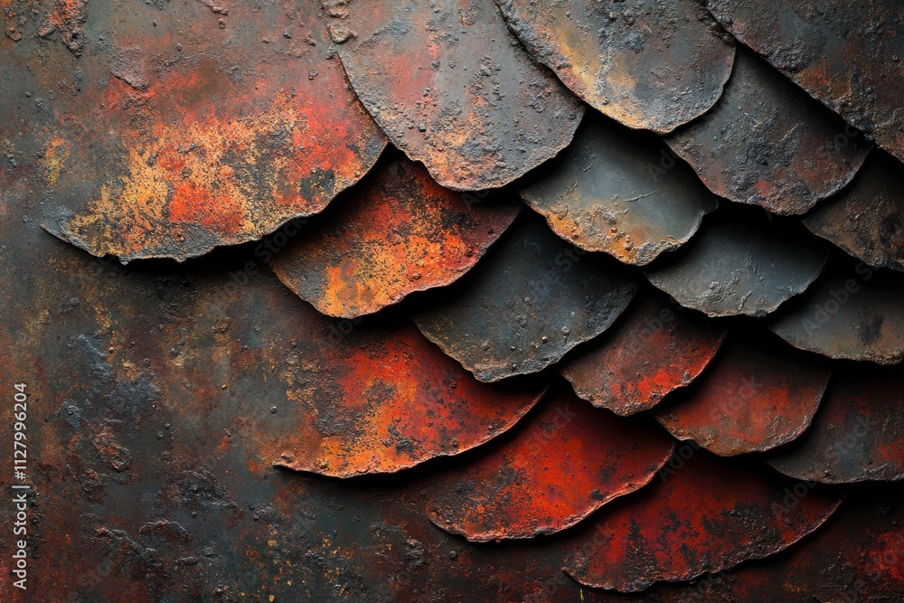 Textured Metallic Surface in Warm Natural Light Textured Metallic Surface in Warm Natural Light