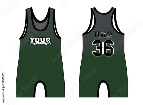 The wrestling singlets mockup is a perfect fit for all sports. The designs that go on casual wear, shirts, fashion apparel, and all kinds of team uniform