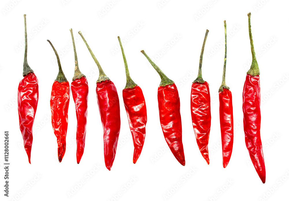 Red chilli pepper isolated on white background Red chilli pepper isolated on white background