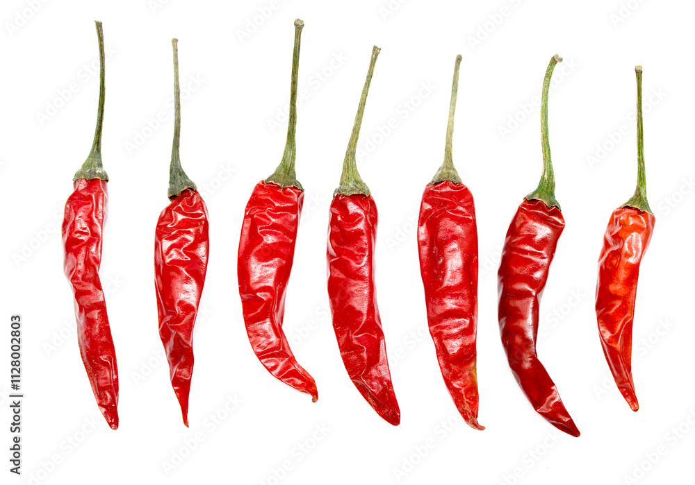 Red chilli pepper isolated on white background Red chilli pepper isolated on white background