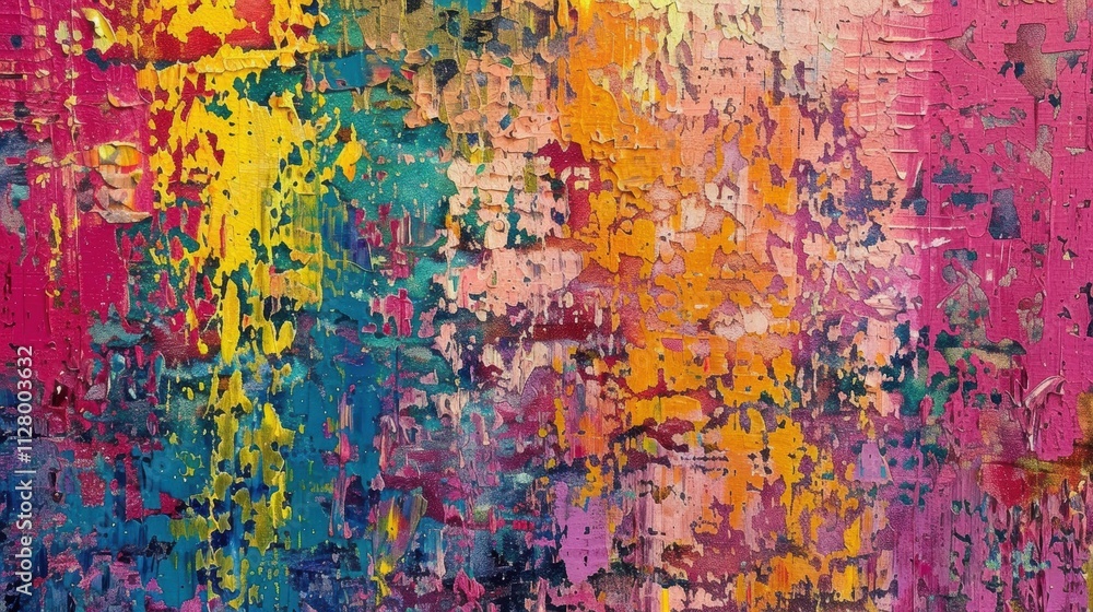 Obraz premium Vibrant Abstract Texture with Bold Colors and Unique Patterns