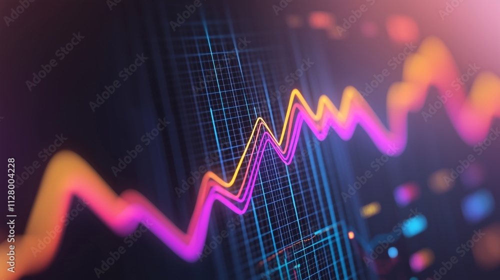 Market trends analysis financial sector data visualization digital environment close-up view growth insights Market trends analysis financial sector data visualization digital environment close-up view growth insights