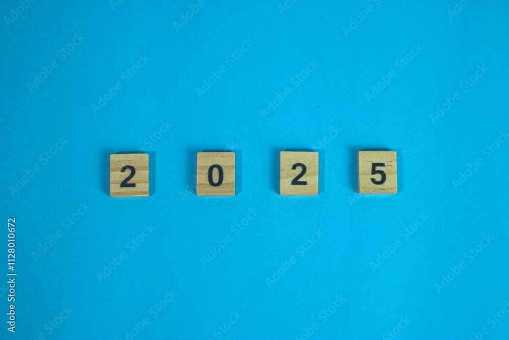 2025 wooden block 2025 wooden block