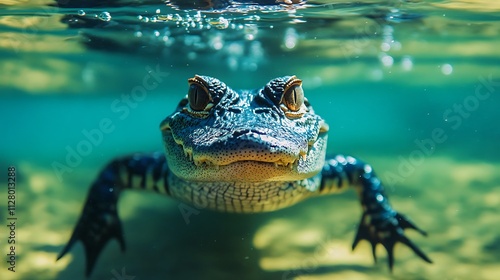Wallpaper Mural American Alligator Underwater Torontodigital.ca