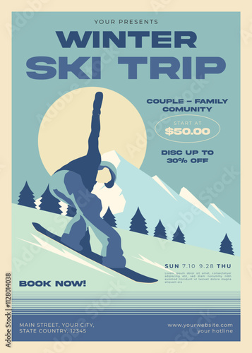 Winter Ski Trip Flyer