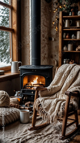 stove with fireplace