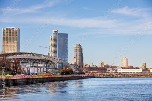 City sky line in winter