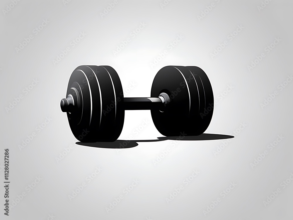 dumbbell isolated on white background dumbbell isolated on white background