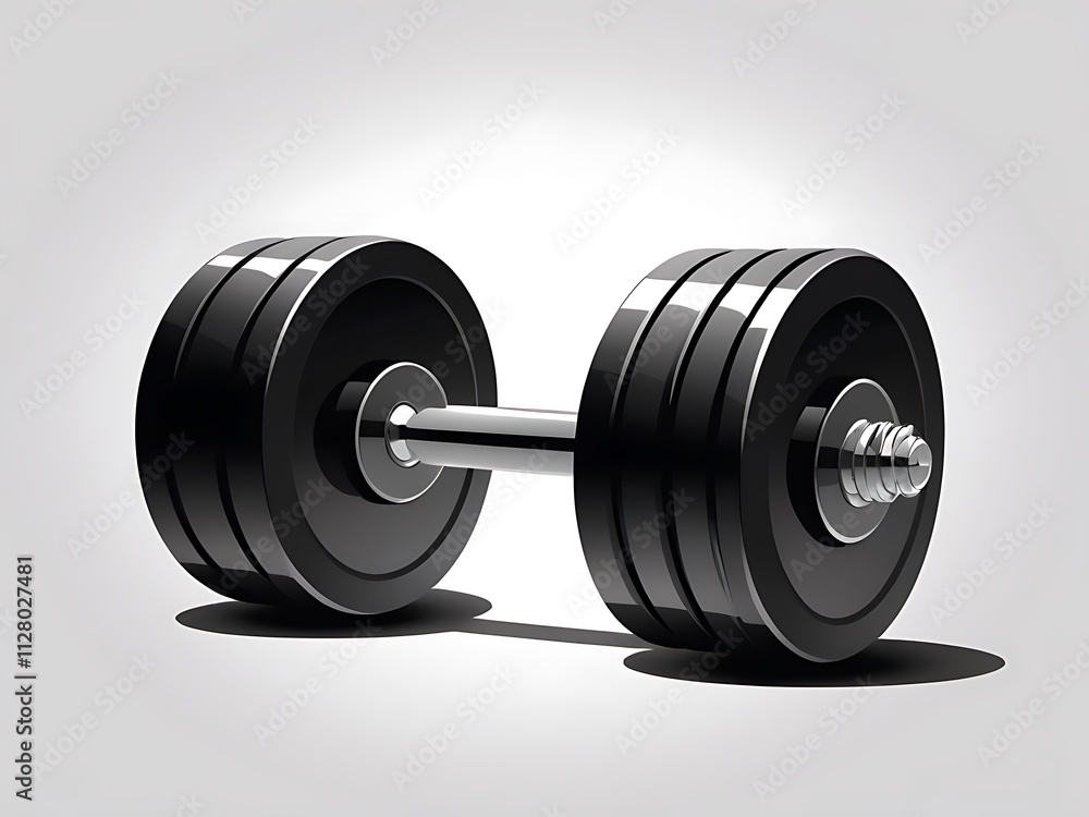 dumbbell isolated on white background dumbbell isolated on white background