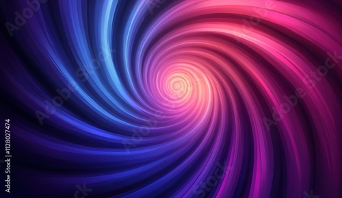 Abstract swirling vortex of vibrant blue, pink, and purple light.