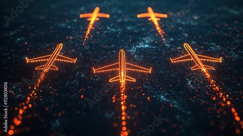 Visualization of Rerouted Planes in Closed Airspace
