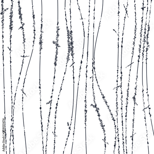 The vertical wires are distorted in many places.