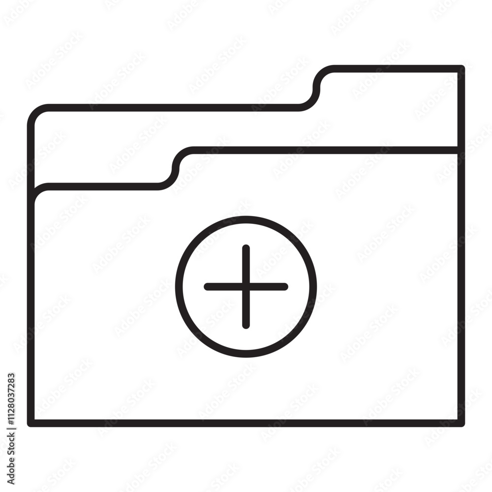 A simple outline icon representing the action of adding a file, often used in file management systems or cloud storage interfaces. A simple outline icon representing the action of adding a file, often used in file management systems or cloud storage interfaces.