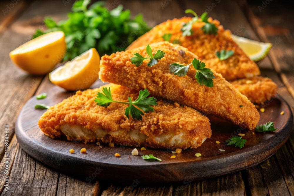 Air Fryer Breaded Fish Fillets: Crispy Coating, Low Light Photography Recipe Air Fryer Breaded Fish Fillets: Crispy Coating, Low Light Photography Recipe