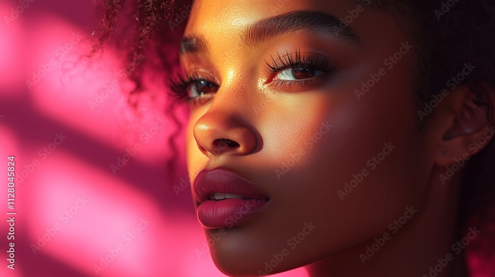 Stunning Closeup Portrait Emphasizing Natural Beauty and Grace Stunning Closeup Portrait Emphasizing Natural Beauty and Grace