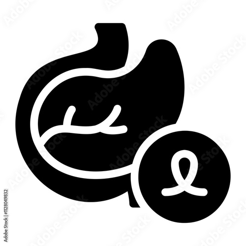 pancreas glyph icon