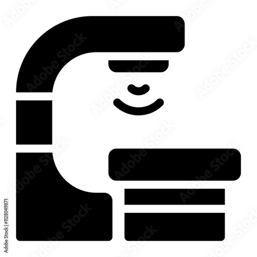 radiotherapy machine glyph icon