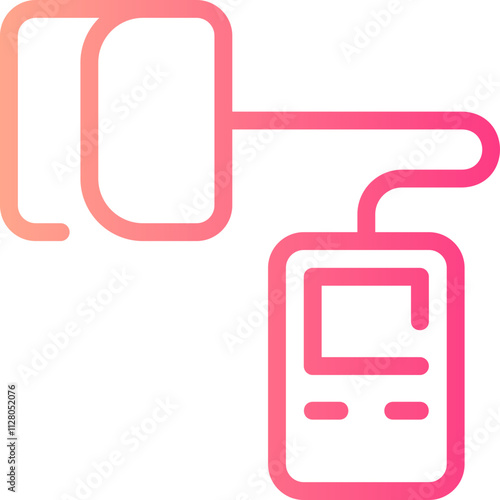 blood pressure gauge gradient icon