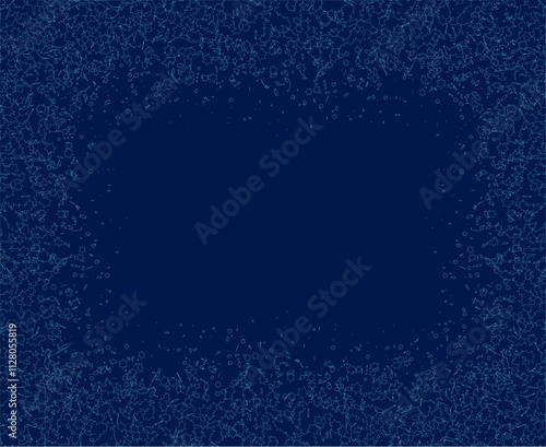 Blue night starry background. Vector design template