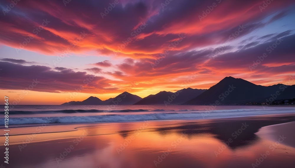 Morning Sunrise Evening Sunset Ocean Palm Coconut Tree Sunlight Peaceful Horizon Background Texture Morning Sunrise Evening Sunset Ocean Palm Coconut Tree Sunlight Peaceful Horizon Background Texture