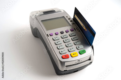 Payment POS terminal for finance and shopping business and technology.