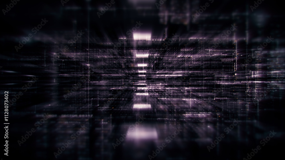 Futuristic metaverse, hi-tech digital data telemetry with encrypted numbers, display dynamic background for computer desktop screen display format Futuristic metaverse, hi-tech digital data telemetry with encrypted numbers, display dynamic background for computer desktop screen display format