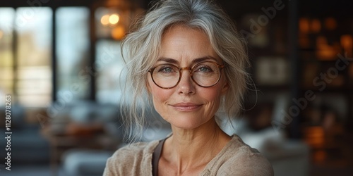 Businesswoman Portrait in Office Building with Natural Light
