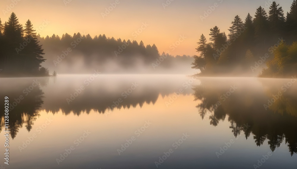 Fototapeta premium Morning Sunrise Evening Sunset Ocean Palm Coconut Tree Sunlight Peaceful Horizon Background Texture