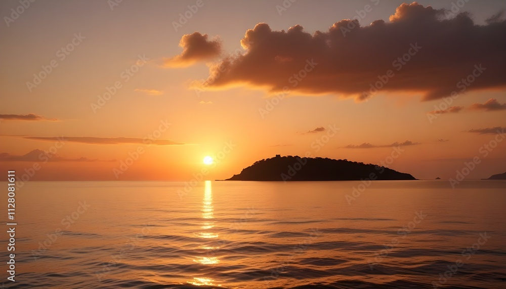 Morning Sunrise Evening Sunset Ocean Palm Coconut Tree Sunlight Peaceful Horizon Background Texture Morning Sunrise Evening Sunset Ocean Palm Coconut Tree Sunlight Peaceful Horizon Background Texture