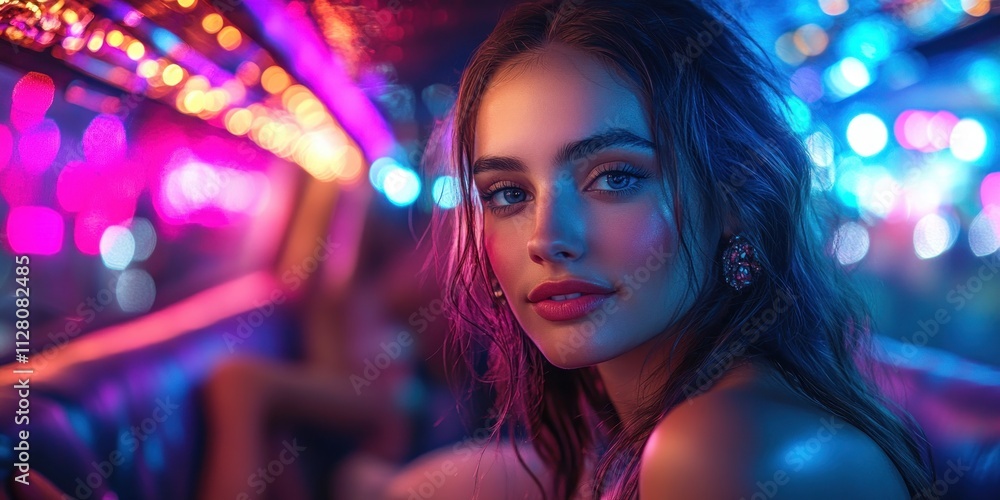 Bachelorette Party in a Limousine with Friends and Glamour Bachelorette Party in a Limousine with Friends and Glamour