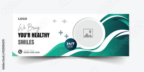 Professional medical healthcare service social media post template design