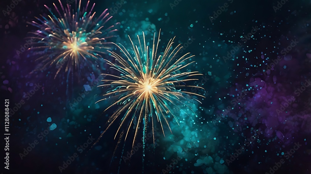 background copy space explosion of fireworks with bright colors, new year, festival, greeting background copy space explosion of fireworks with bright colors, new year, festival, greeting