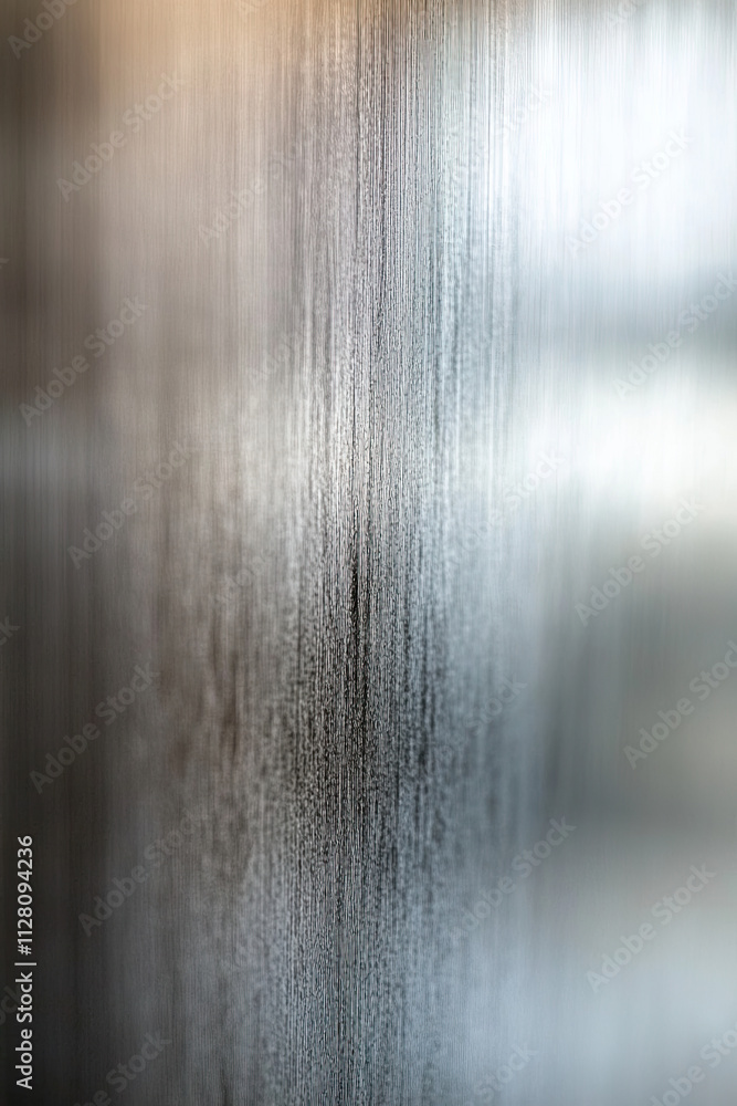 Fototapeta premium Close-up of brushed metal, adding an industrial look with soft reflections