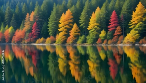 Green Forest Sun Sky Pine Bamboo Trees Jungle Canopy Background Summer Spring Autmn Camping Travel