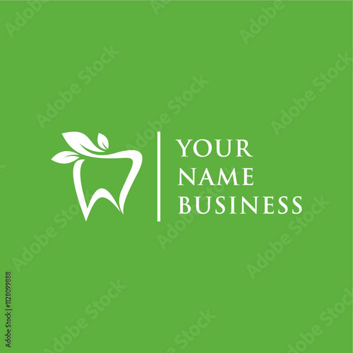 clean and simple dental health logo concept